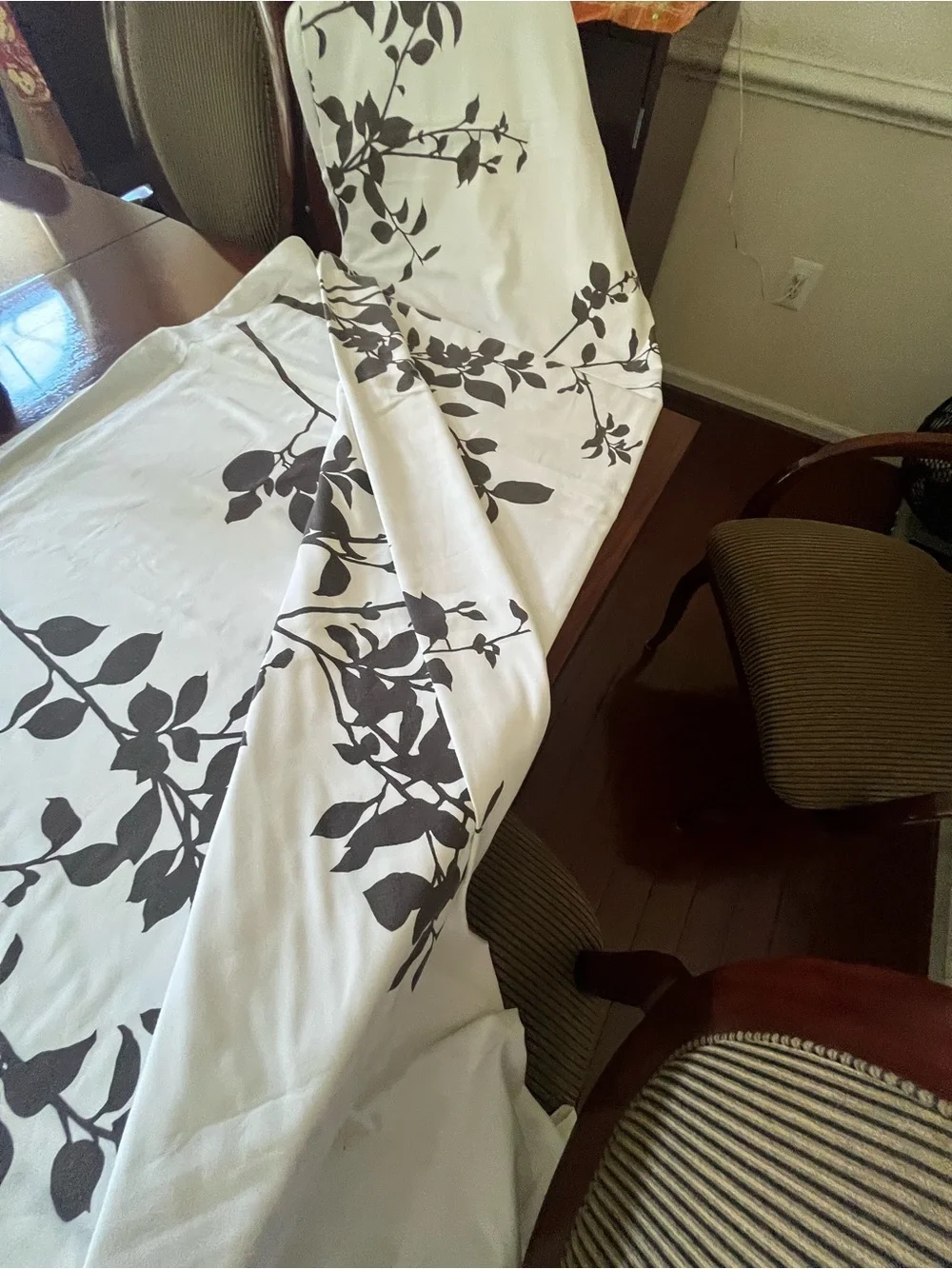 Hillcrest KS Duvet Cover with Brown Botanical Branch Design